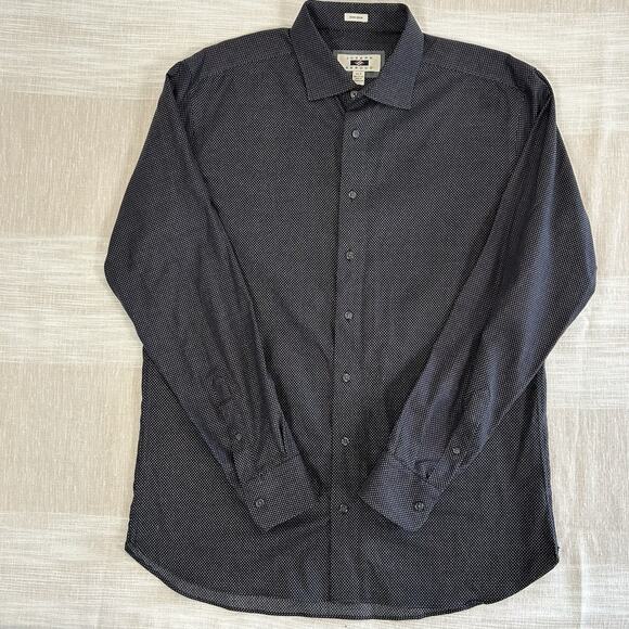 Joseph Abboud Men's XLT Navy Blue Long Sleeve Dress Shirt Button Up XL Tall - Picture 1 of 6